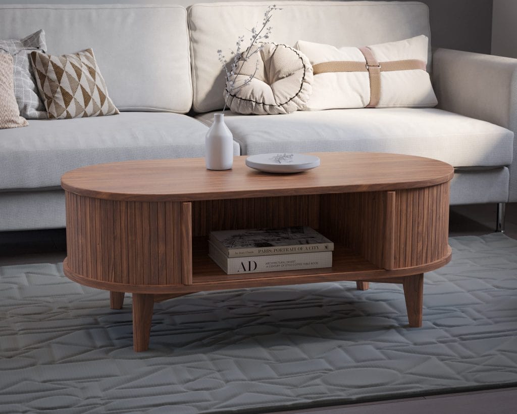 CALI Walnut Coffee Table